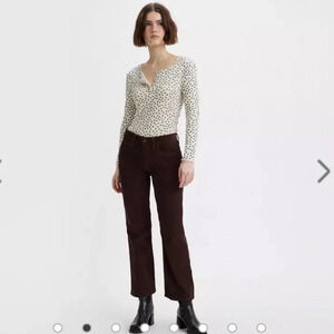 Vintage Levi's 527 Dark Brown Corduroy  Silver Tab Late 80's Early 90's size 30